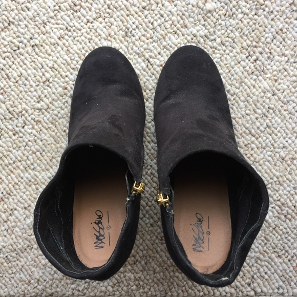 Mossimo Black Suede Bootie - Size 8 - Picture 3 of 6